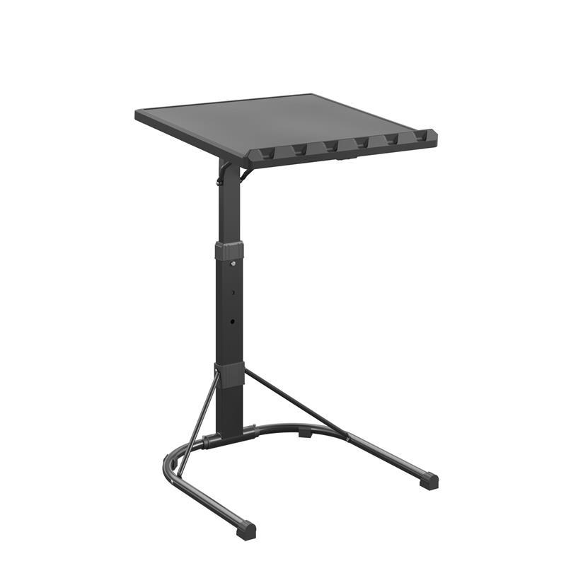 Pemberly Row Multi-Functional Adjustable Height Folding Activity Table in Black