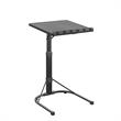 Pemberly Row Multi-Functional Adjustable Height Folding Activity Table in Black