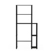 Pemberly Row Turn-N-Tube Toilet Space Saver with 5 Shelves in Espresso/Black