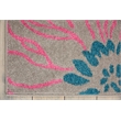 Pemberly Row 5' x 7' Pink and Gray Fabric Contemporary Area Rug