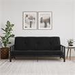 Pemberly Row Full Metal Arm Futon with 6