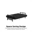 Pemberly Row Full Metal Arm Futon with 6