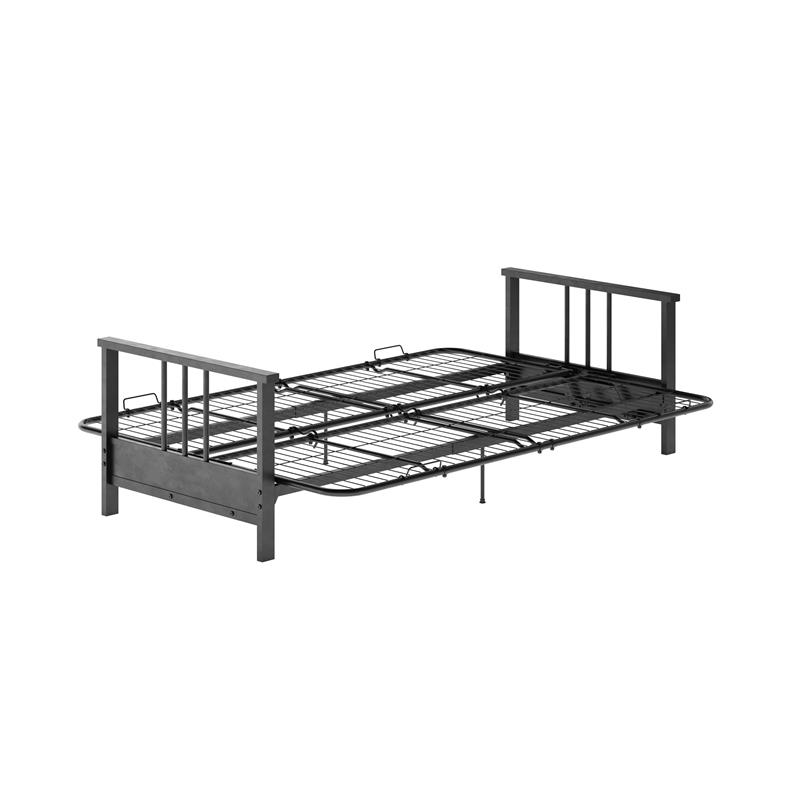 Pemberly Row Full Metal Arm Futon with 6