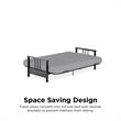 Pemberly Row Full Metal Arm Futon with 6