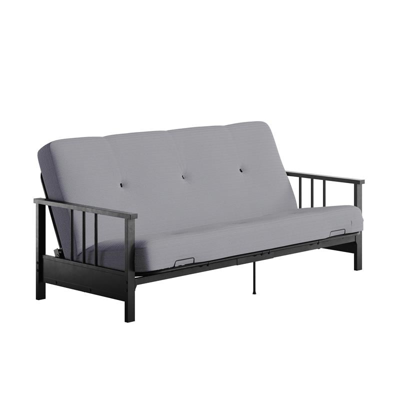 Pemberly Row Full Metal Arm Futon with 6