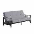 Pemberly Row Full Metal Arm Futon with 6