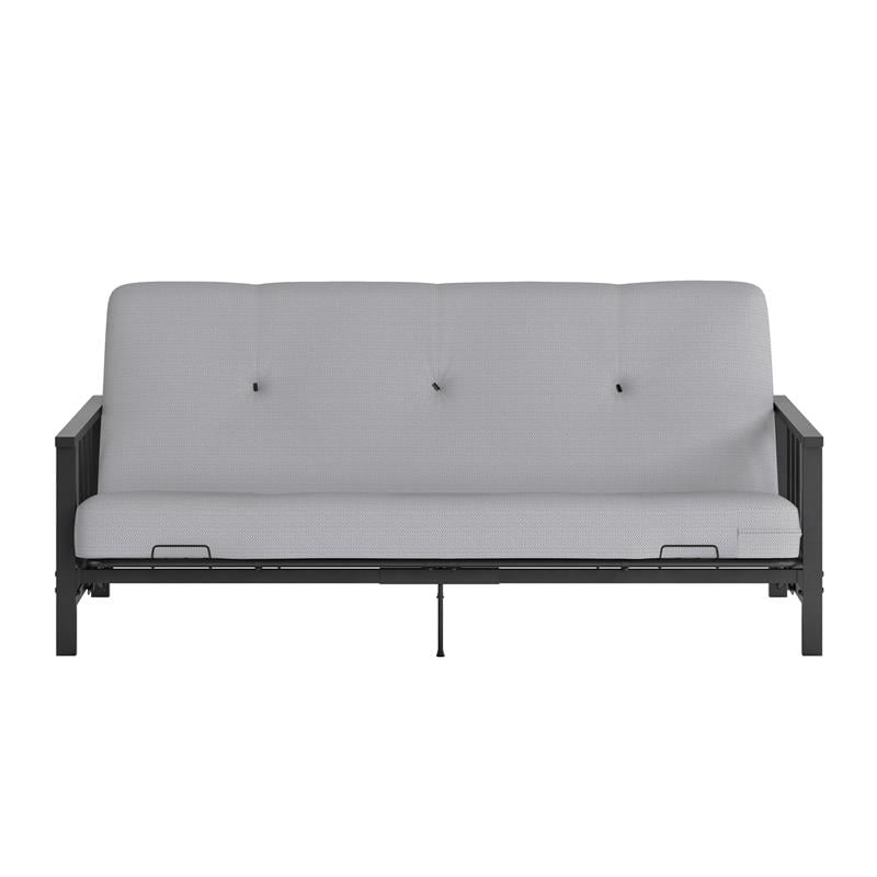 Pemberly Row Full Metal Arm Futon with 6