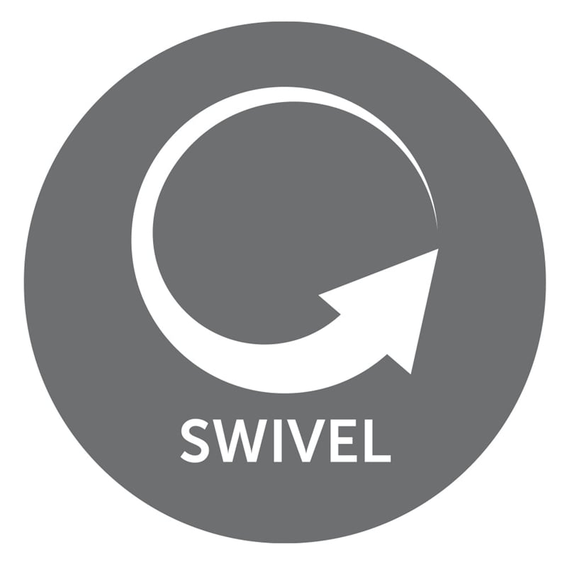 Pemberly Row Transitional Polyester Fabric Manual Swivel Glider Recliner - Brown