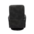 Pemberly Row Transitional Polyester Fabric Manual Swivel Glider Recliner - Black