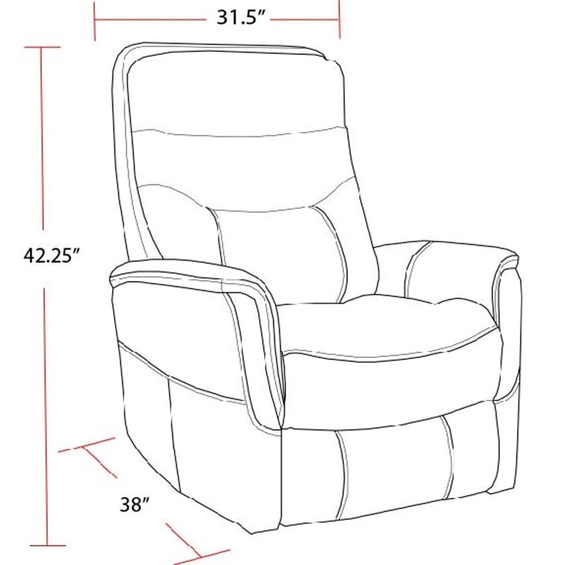 Pemberly Row Traditional Fabric Gray Swivel Glider Recliner (Two Pack)