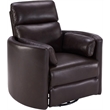 Pemberly Row Modern Leather Brown Power Swivel Glider Recliner (Two Pack)