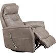 Pemberly Row Traditional Linen Fabric Brown Swivel Glider Recliner (Two Pack)