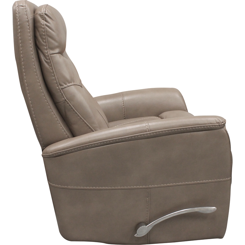 Pemberly Row Traditional Linen Fabric Brown Swivel Glider Recliner (Two Pack)