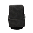 Pemberly Row Traditional Fabric Gray Swivel Glider Recliner (Two Pack)