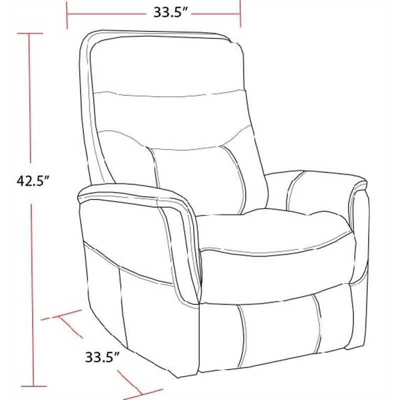 Pemberly Row Traditional Fabric Gray Swivel Glider Recliner (Two Pack)