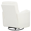 Pemberly Row Modern White Fabric Power Swivel Glider Recliner (Two Pack)