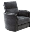 Pemberly Row Modern Charcoal Fabric Power Swivel Glider Recliner (Two Pack)
