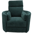 Pemberly Row Modern Blue Fabric Power Swivel Glider Recliner (Two Pack)