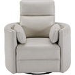 Pemberly Row Modern Brown Leather Power Swivel Glider Recliner (Two Pack)