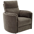 Pemberly Row Modern Brown Fabric Power Swivel Glider Recliner (Two Pack)