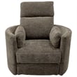 Pemberly Row Modern Brown Fabric Power Swivel Glider Recliner (Two Pack)