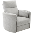 Pemberly Row Modern Gray Fabric Power Swivel Glider Recliner (Two Pack)