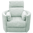 Pemberly Row Modern Turquoise Fabric Power Swivel Glider Recliner (Two Pack)
