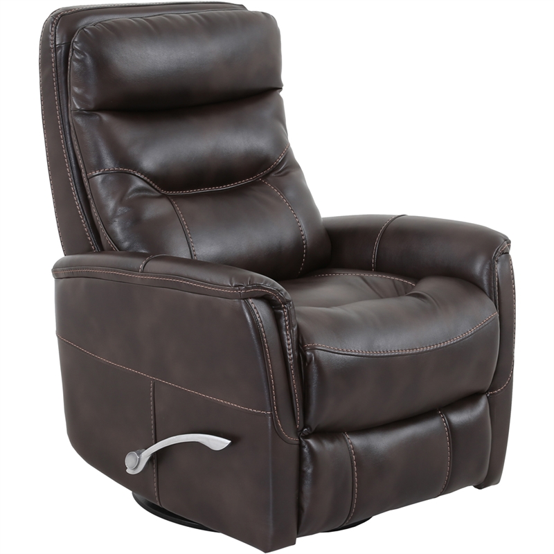 Pemberly Row Traditional Brown Fabric Swivel Glider Recliner (Two Pack)