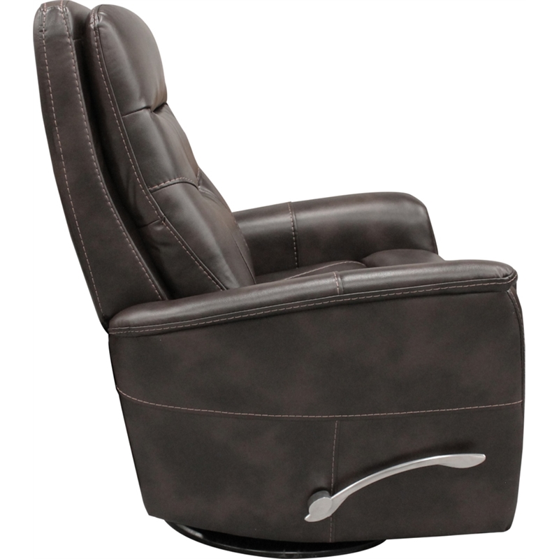 Pemberly Row Traditional Brown Fabric Swivel Glider Recliner (Two Pack)