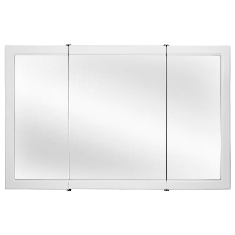 Pemberly Row 48-Inch Wood Medicine Cabinet in White Semi-Gloss Finish