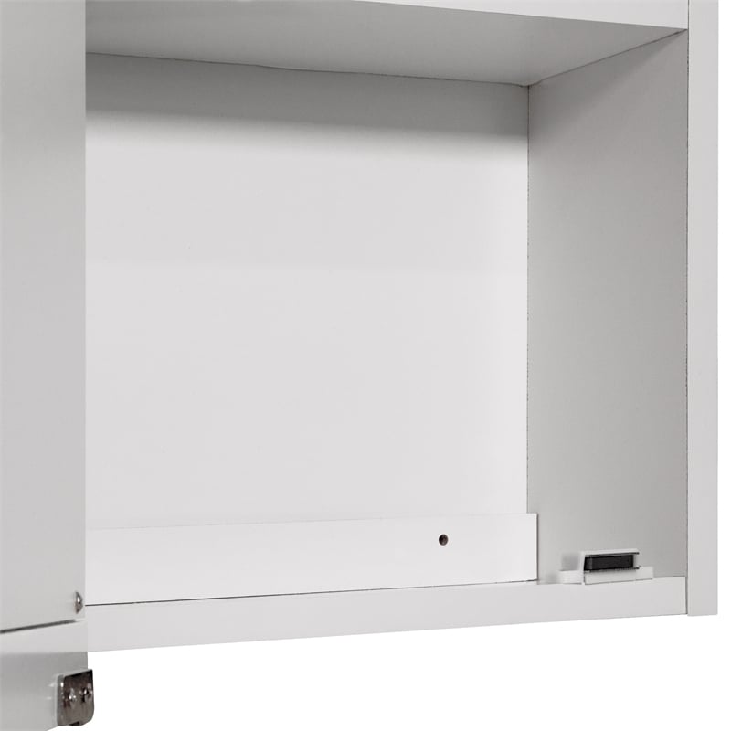 Pemberly Row 48-Inch Wood Medicine Cabinet in White Semi-Gloss Finish