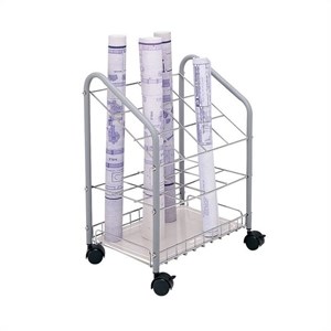 pemberly row modern tubular steel wire roll file -12 compartments