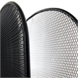 Pemberly Row Onyx Metal Mesh Desk Organizer with 8 Upright Sections in Black