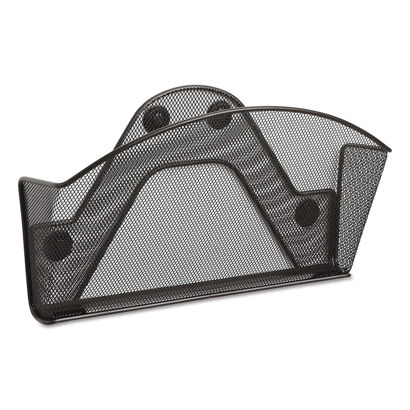 Pemberly Row Onyx Magnetic Mesh Single File Pocket (Set of 6)