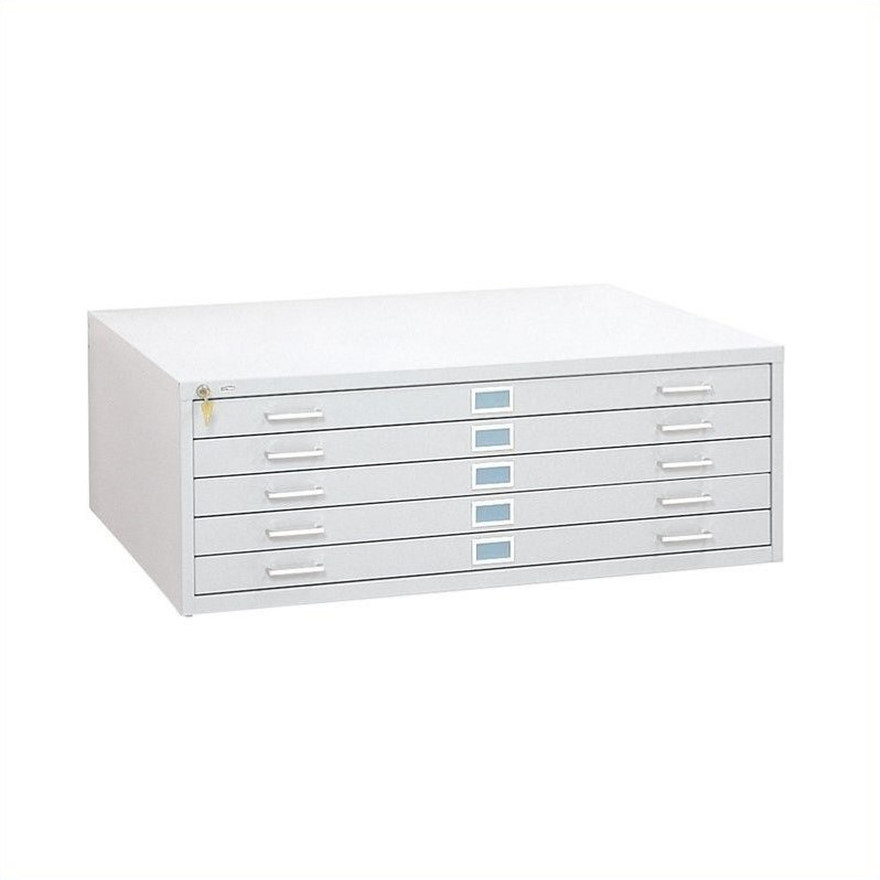 Pemberly Row 5 Drawer Flat Files Metal Cabinet for 36