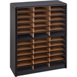 Pemberly Row 36 Compartment Metal Flat Files Organizer in Black
