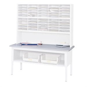 pemberly row contemporary laminated wood table top in gray finish