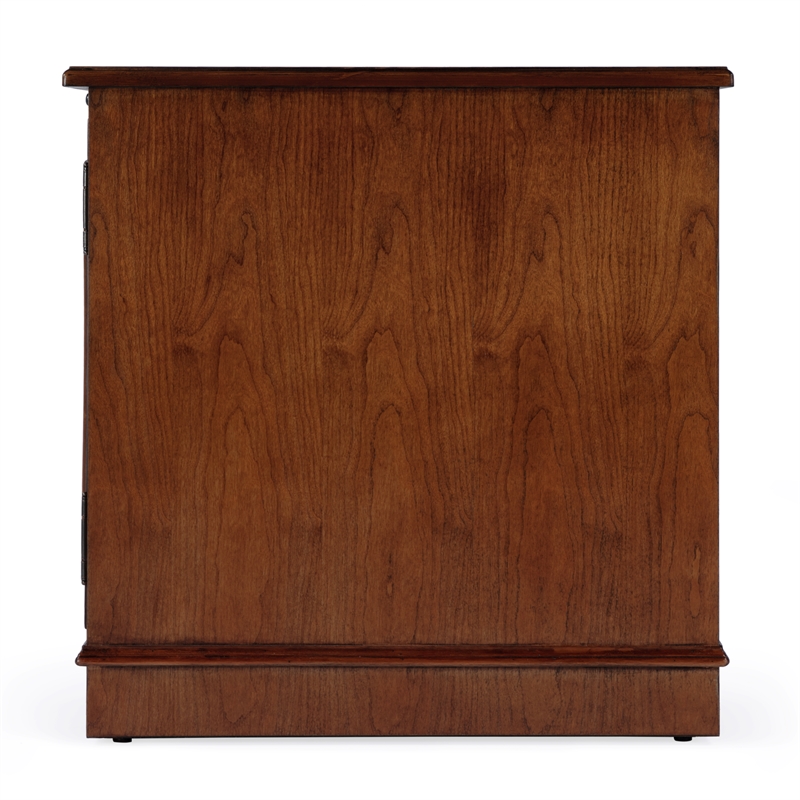 Pemberly Row Contemporary Cabinet End Table - Olive Ash Brown