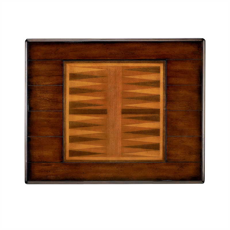 Pemberly Row Contemporary Solid Wood Game Table In Cherry Finish