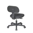 Pemberly Row Contemporary Student Task Chair in Black Fabric