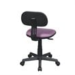 Pemberly Row Contemporary Student Task Chair in Purple Fabric