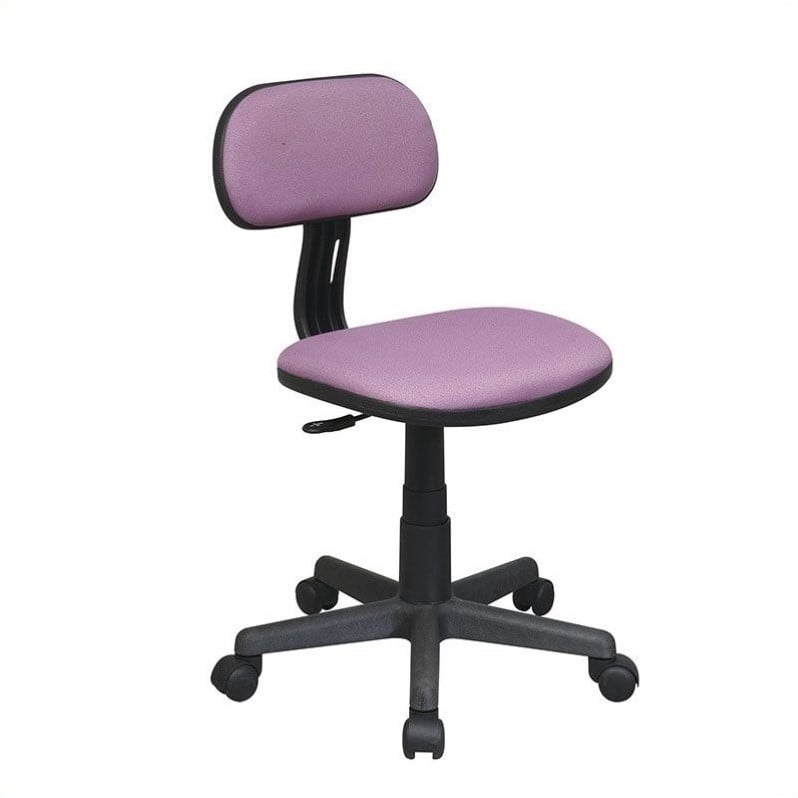 Pemberly Row Contemporary Student Task Chair in Purple Fabric