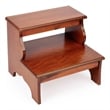 Pemberly Row Contemporary Wood Step Stool in Olive Ash Finish