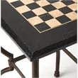Pemberly Row Contemporary Metalworks Game Table In Antique Finish