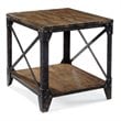 Pemberly Row Contemporary End Table in Distressed Pine Finish