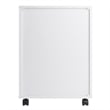 Pemberly Row 5-Drawer Transitional Wood Storage Cabinet in White