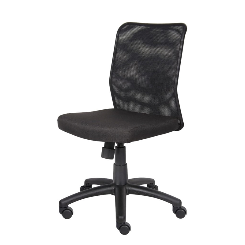 Pemberly Row Contemporary Mesh Task Office Chair in Black Finish