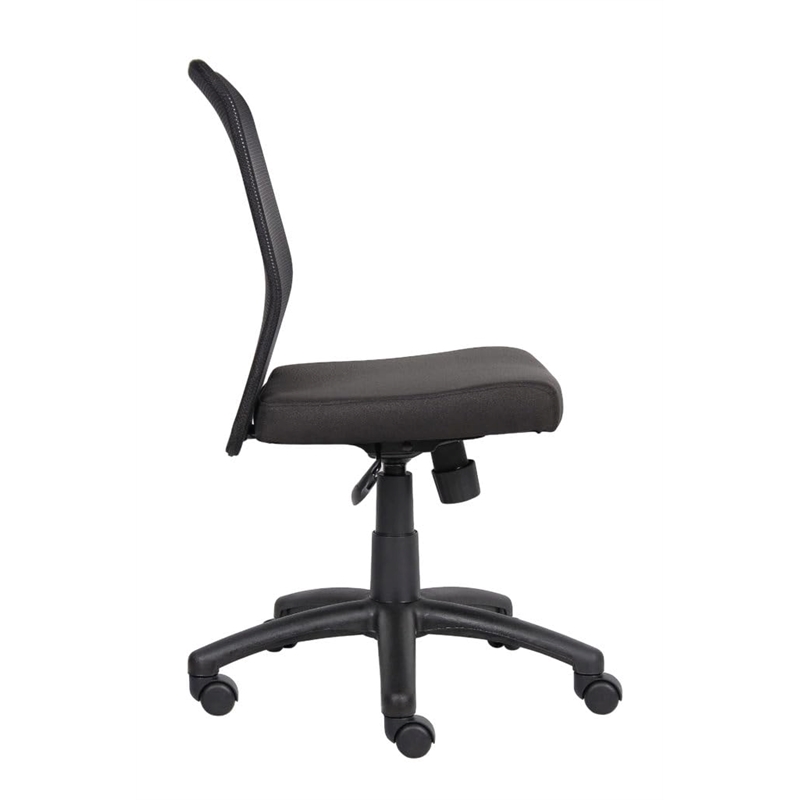 Pemberly Row Contemporary Mesh Task Office Chair in Black Finish