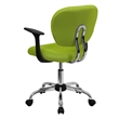 Pemberly Row Modern Mid-Back Office Swivel Chair In Apple Green