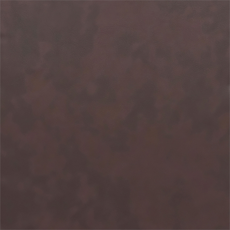 Pemberly Row Contemporary Diplomat Leather Loveseat in Brown